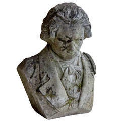 Vintage Composite Bust of Ludwig van Beethoven
