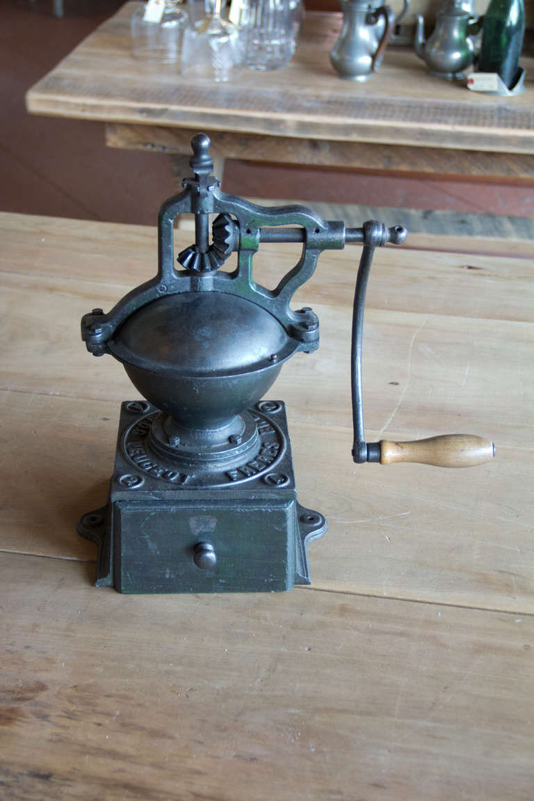 French Antique Peugeot Freres Brevetes Coffee Mill
