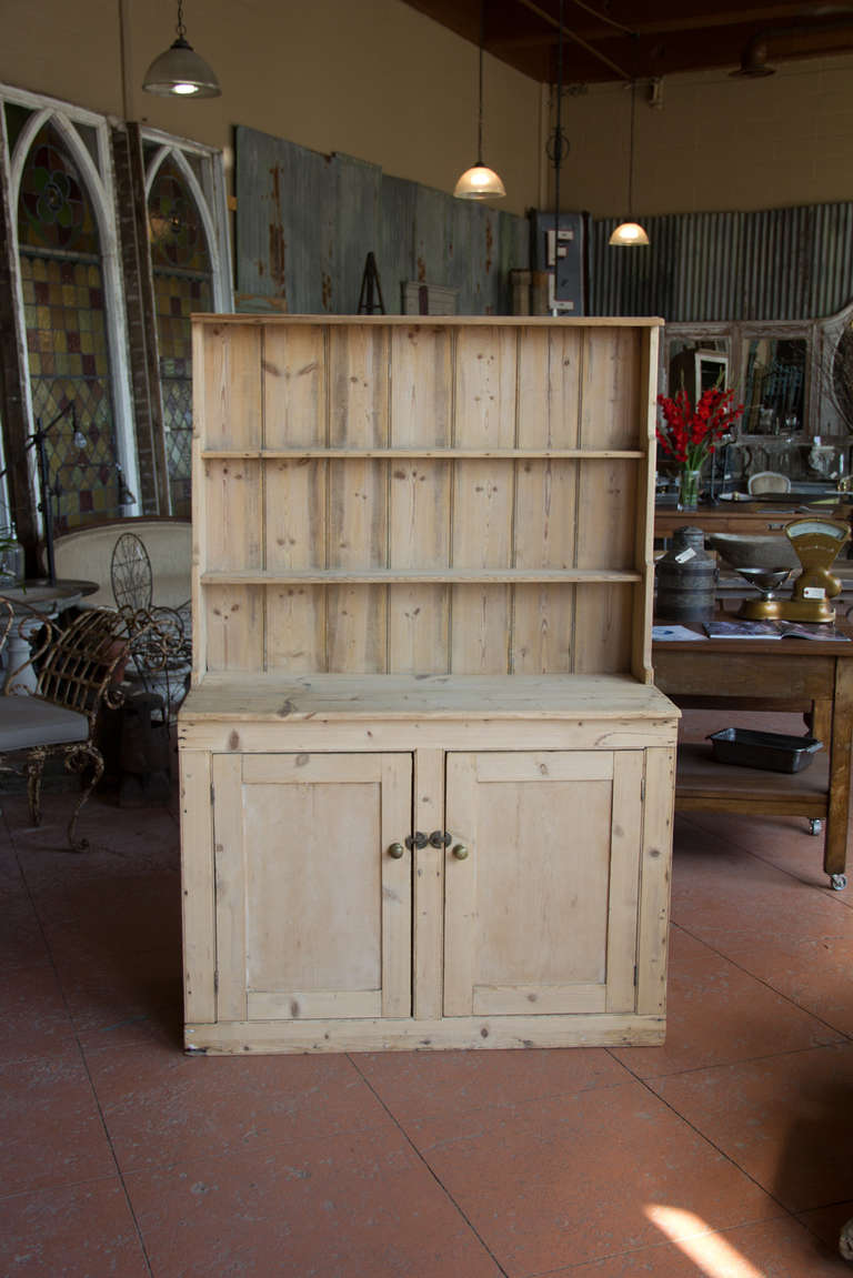 19th Century Victorian Irish Pine Dresser
