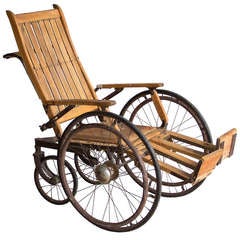 Antique Wooden Wheelchair