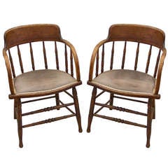 Antique Pair of Late Victorian Bentwood Chairs