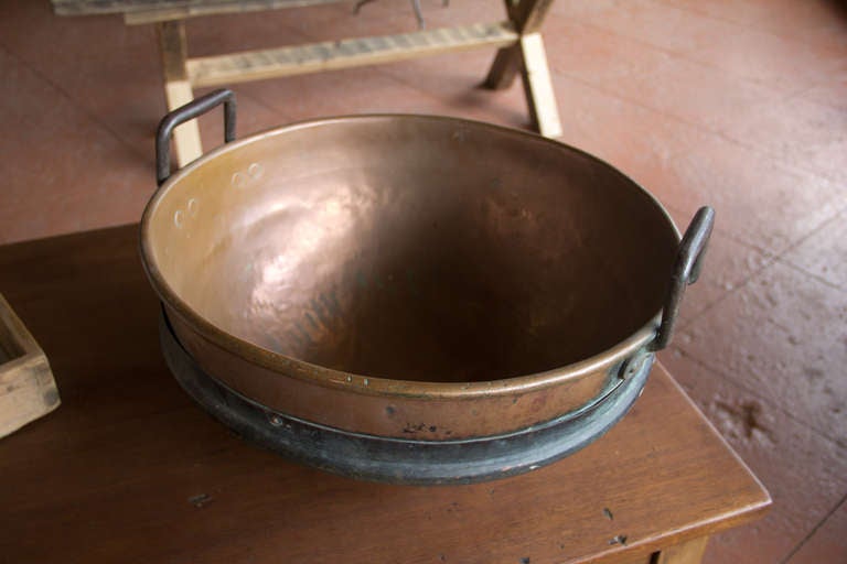 French Antique Copper Boiling Pot