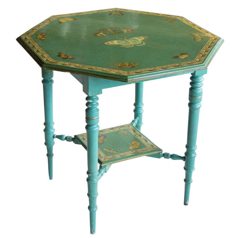 decoupage table antique at English Table 1stdibs Decoupage Vintage