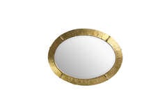 Antique Art Nouveau Oval Mirror
