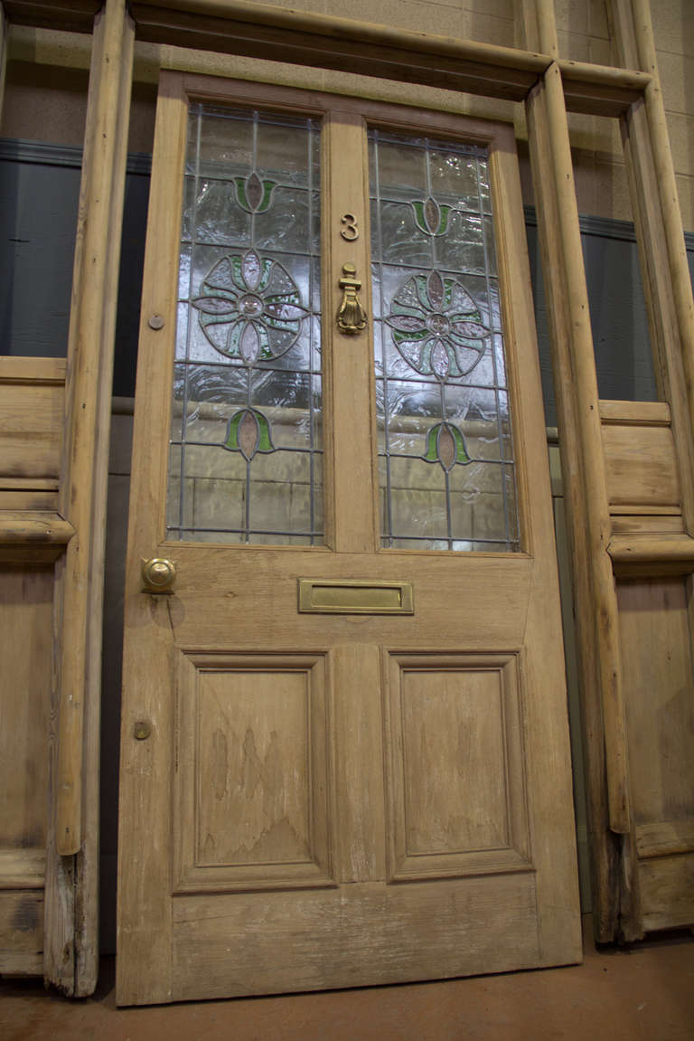 victorian stained glass door