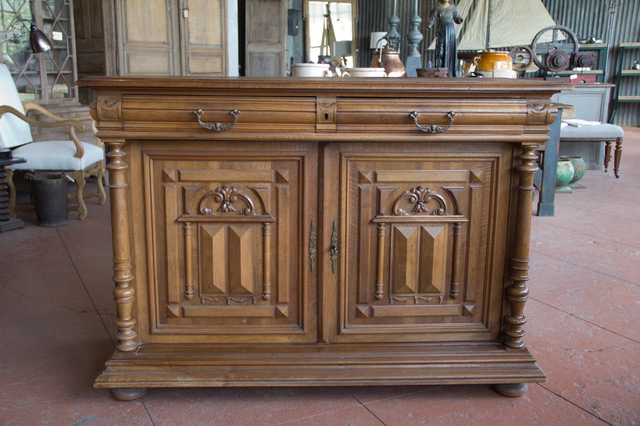 Louis Philippe Henry II Style Walnut Buffet