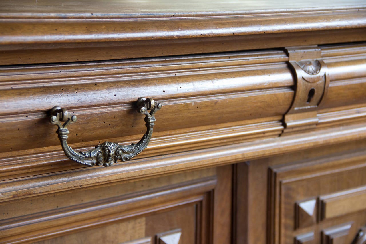 19th Century Henry II Style Walnut Buffet
