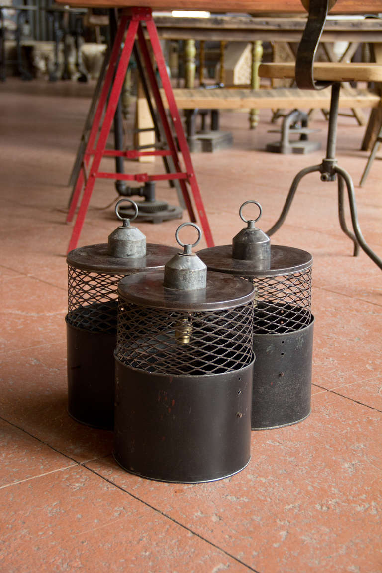 Set of Three French Cage Lights