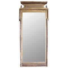 Antique Louis Philippe Floor Standing Mirror