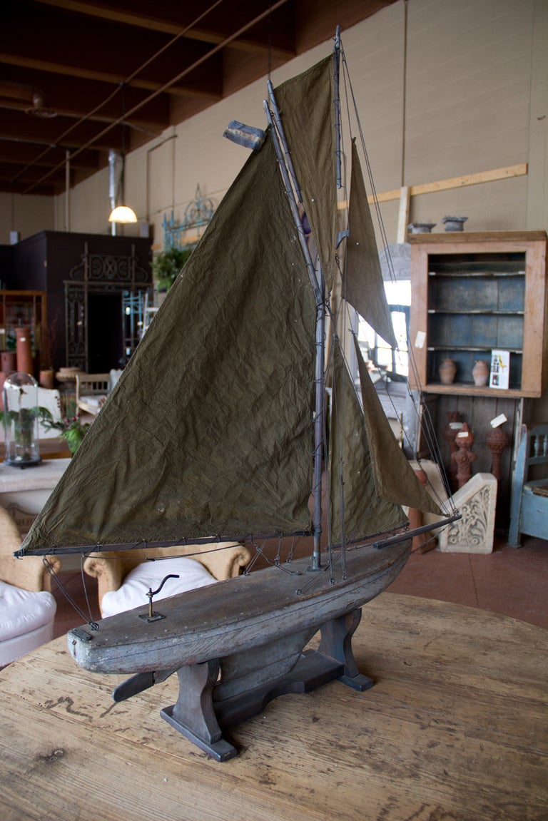 19th Century English Pond Yacht 5