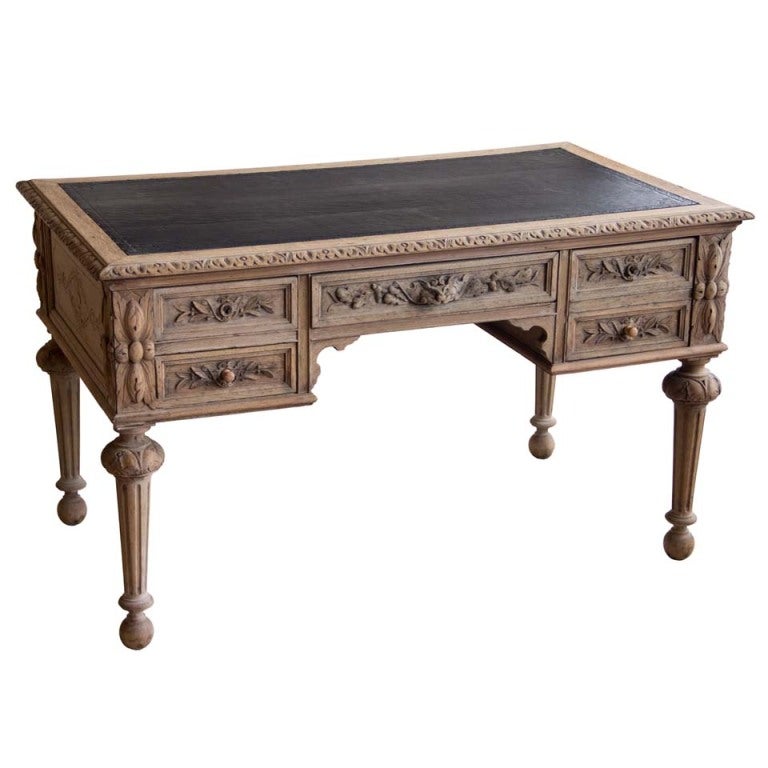 19th Century French Oak Desk At 1stdibs 19th Century French Oak Desk For