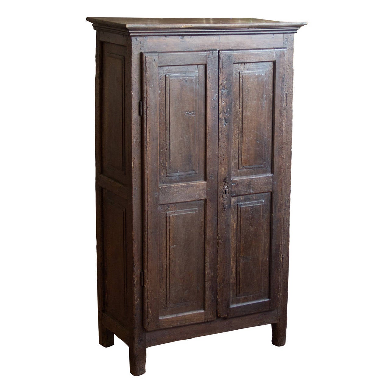 Antique Petite French Oak Armoire at 1stdibs