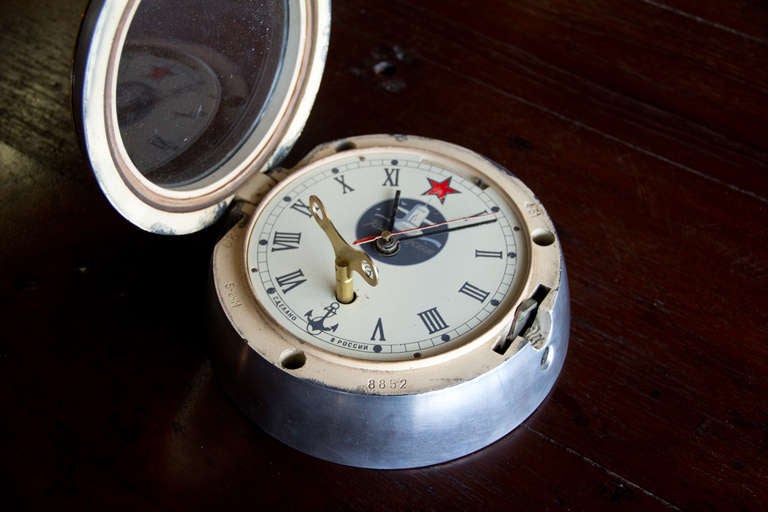 20th Century Vintage Russian Submarine Clock