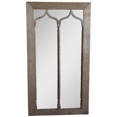 Antique French Gothic Mirrored Frame