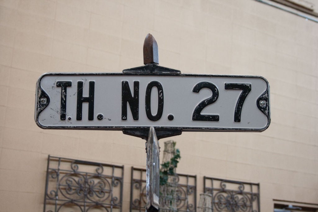 20th Century Vintage American Street Sign