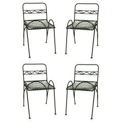 Set of 4 Vintage Wirework Garden Chairs