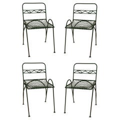 Set of 4 Vintage Wirework Garden Chairs