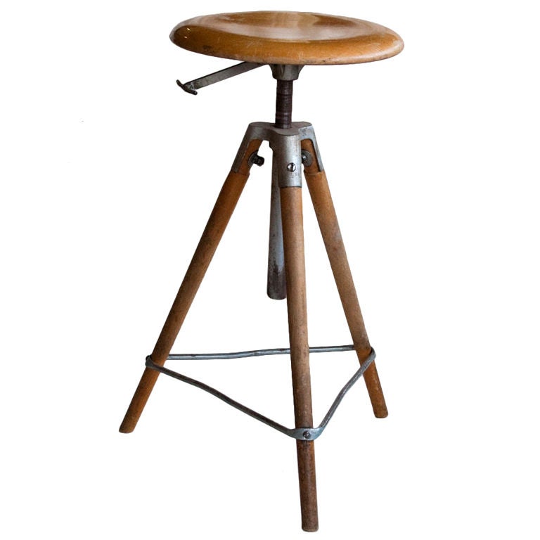 Vintage Architect's Swivel Stool