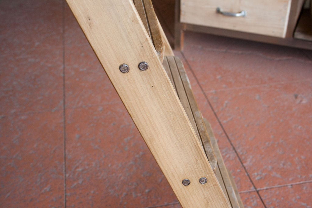 Vintage Wooden Step Ladder 1