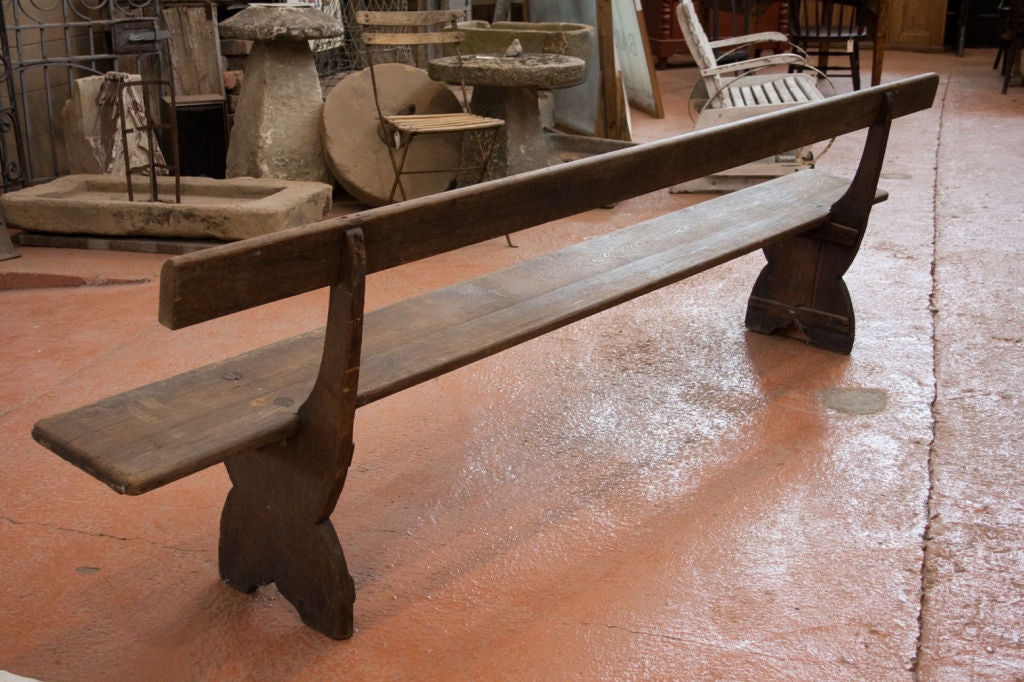 Wood 19th Century Chapel Bench