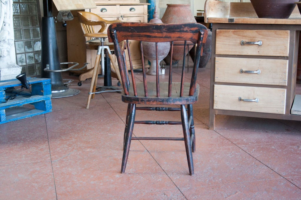 Wood 19th Century Painted Windsor Chair