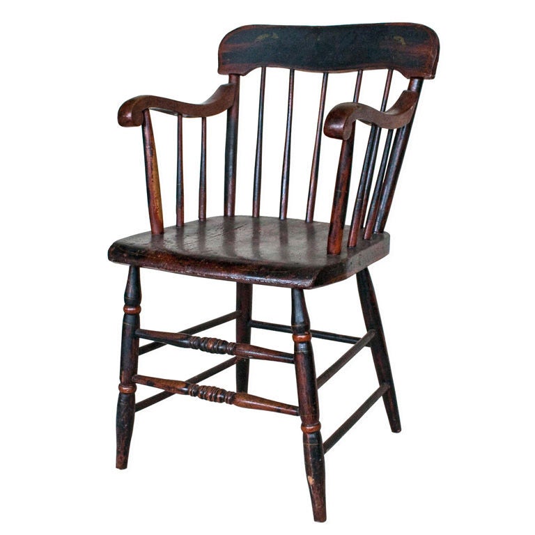 19th Century Painted Windsor Chair