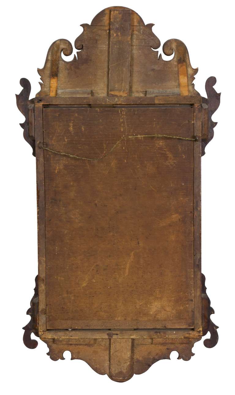 Américain Miroir Queen Anne en acajou:: vers 1760