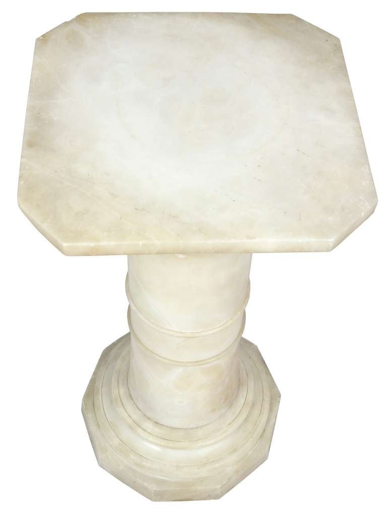 This pedestal has a fine patina and has no cracks or repairs.