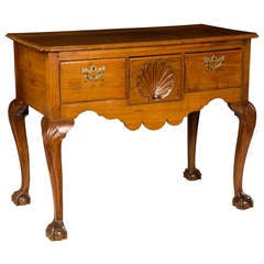 Walnut Chippendale Server with Carved Shells 12
