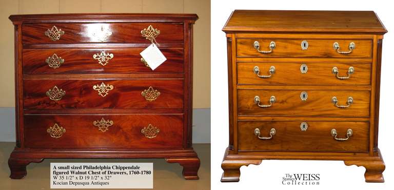 Small Chippendale Chest, Philadelphia, circa 1780 For Sale 2