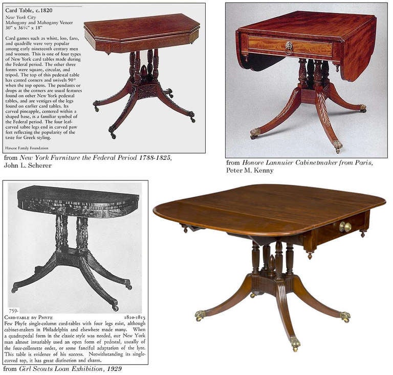 Classical Mahogany Drop-Leaf Table, New York, circa 1810-1815 For Sale 4