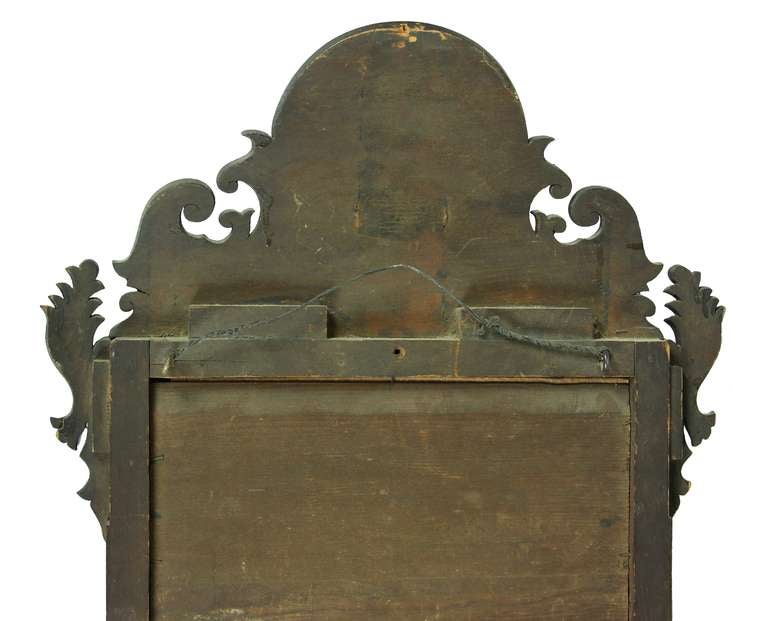 Unknown Mahogany Queen Anne Mirror, American or English, circa 1760