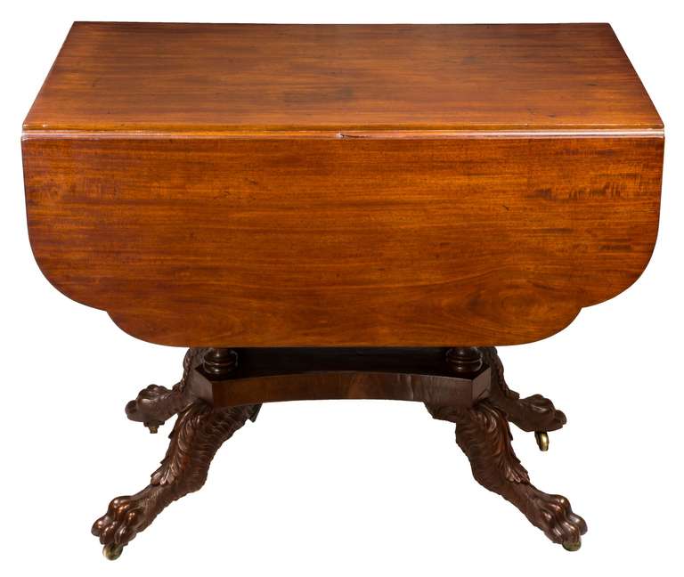 American Classical Mahogany Pembroke Table, New York, circa 1830