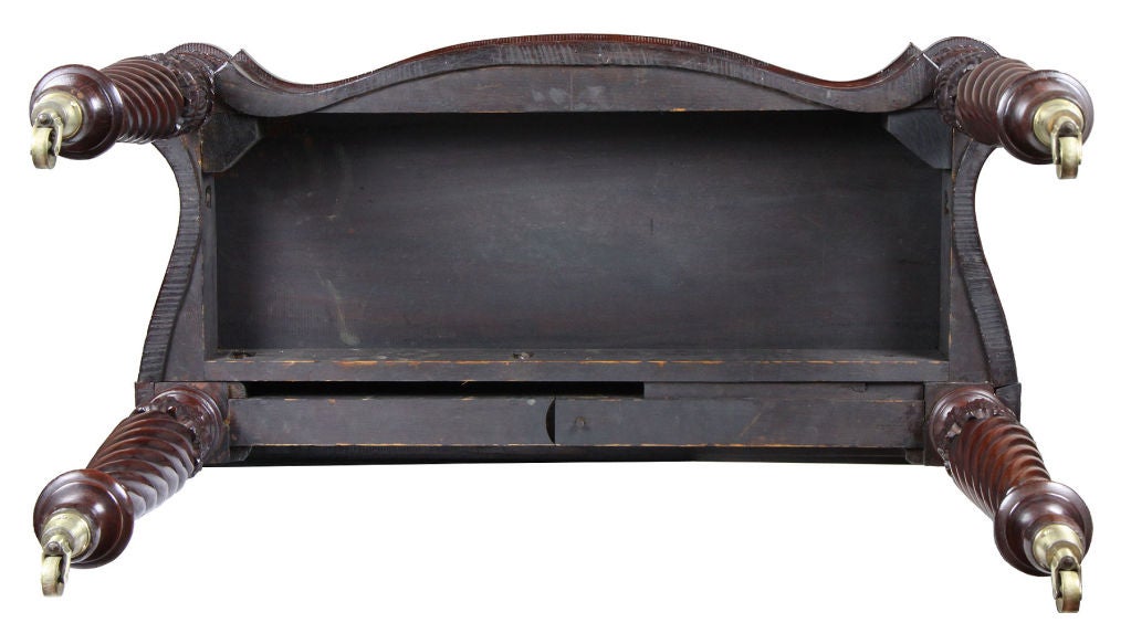 Federal Mahogany Card Table, Salem, McIntyre School 3