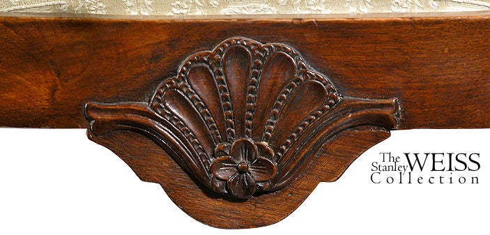 Set of Six Carved Walnut Queen Anne Side Chairs, England 1