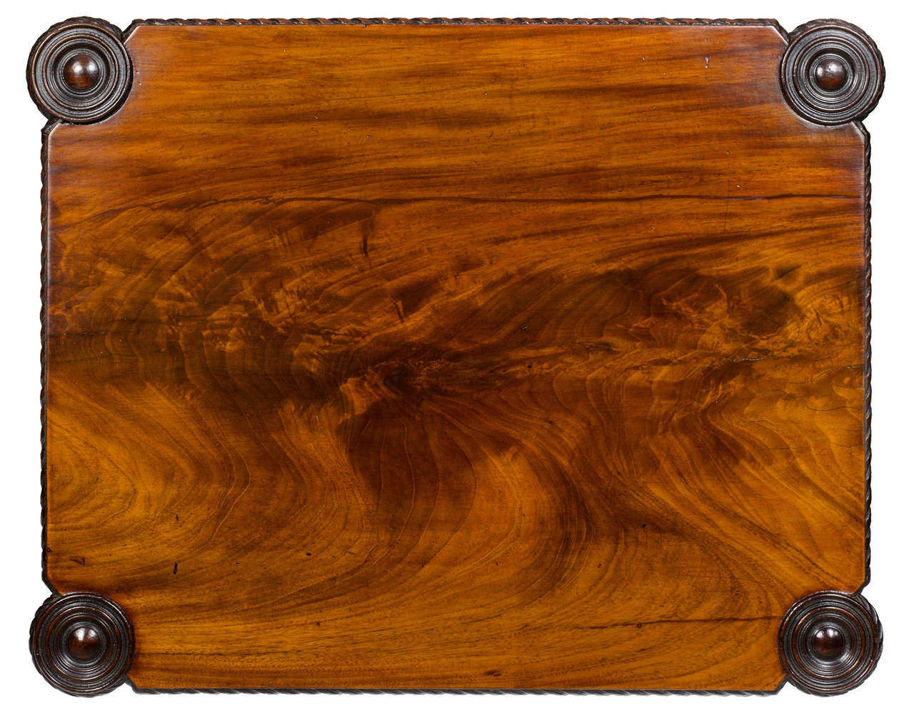 Carved Mahogany Work Table, McIntyre School Salem, circa 1810-1820 For Sale 1