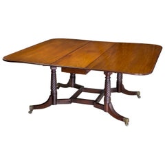 Used Classical Mahogany Cumberland Table Attributed to Thomas Seymour, Boston