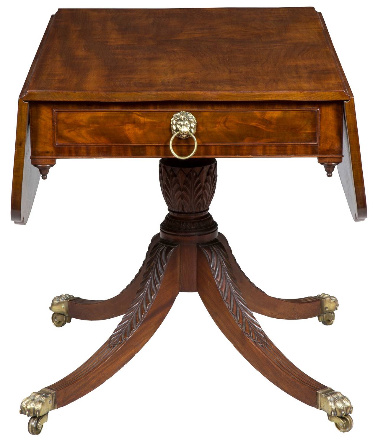 drop leaf mahogany table