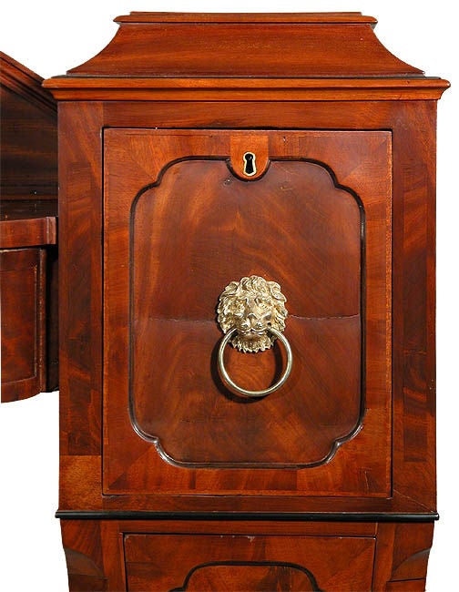 Diminutive Regency Mahogany Sideboard In Good Condition For Sale In Providence, RI
