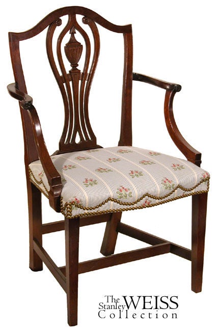 Set of Eight Mahogany Hepplewhite style Chairs