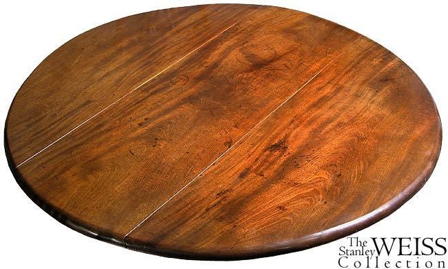 Large Mahogany Queen Anne Oval Drop-Leaf Table, Trifid Feet (Britisch) im Angebot