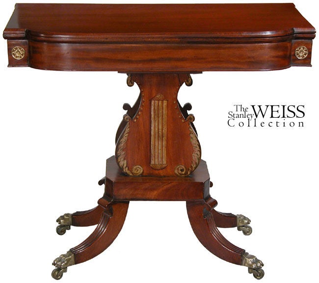 This is an interesting table because it was produced at the end of Thomas Seymour's career, when, according to Robert Mussey in the furniture masterworks of John & Thomas Seymour, Seymour worked as a foreman for James Baker in his shop after he was