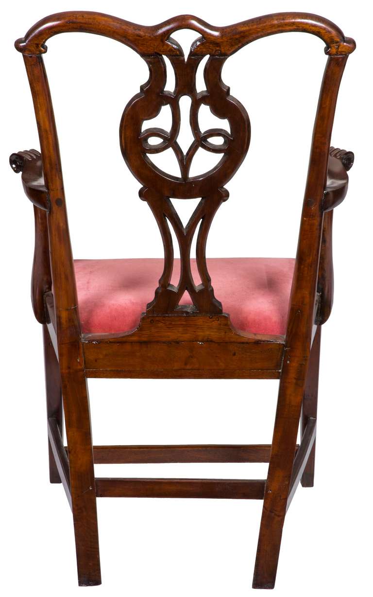 Chippendale, George III, Mahogany Armchair, circa 1790 In Excellent Condition For Sale In Providence, RI