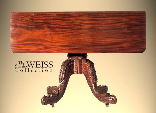 American Classical Mahogany Pembroke Table, New York For Sale