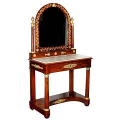 Antique Empire and Ormolu Mirrored Dressing Table