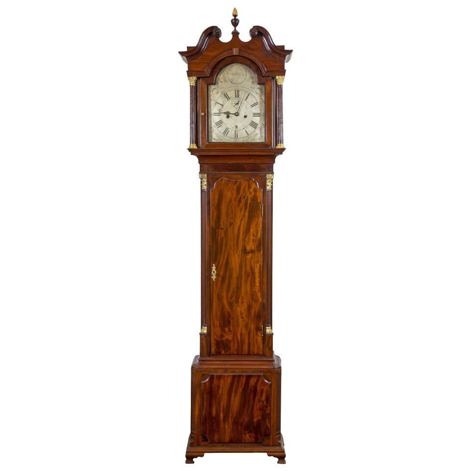 James Jacks Chippendale clock, ca. 1780, offered by Stanley Weiss Collection