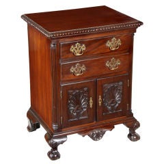Antique Carved Diminutive Chippendale style Bureau/Cabinet, New York