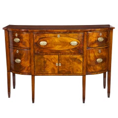 Hepplewhite Mahogany Sideboard with Butler's Desk, circa 1790-1800, RI 8