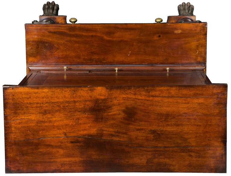 Signed Carved Mahogany Secrétaire à Abattant, Baltimore, Edwin S.Tarr In Excellent Condition In Providence, RI
