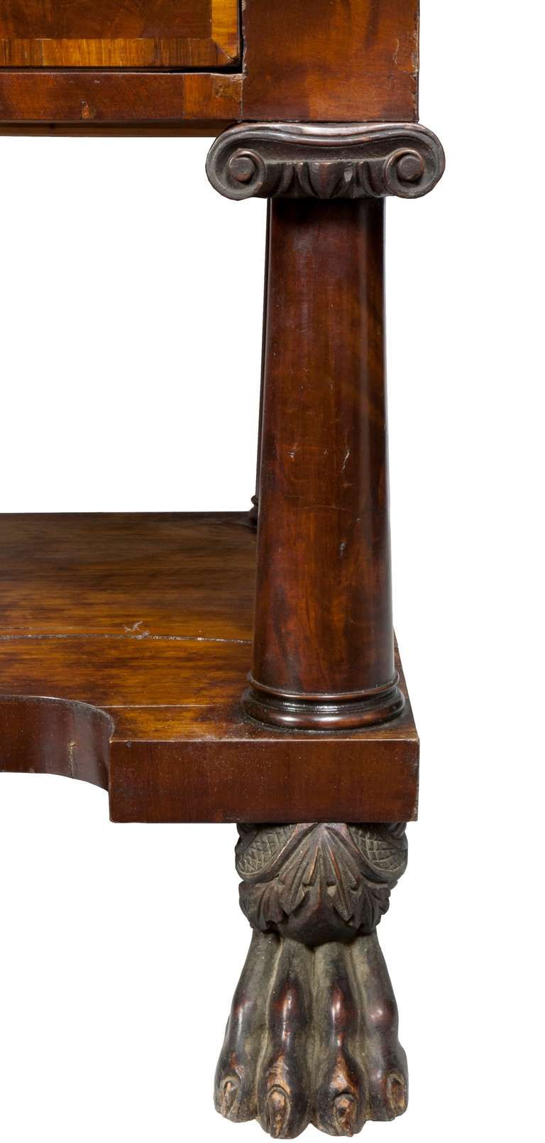 19th Century Signed Carved Mahogany Secrétaire à Abattant, Baltimore, Edwin S.Tarr